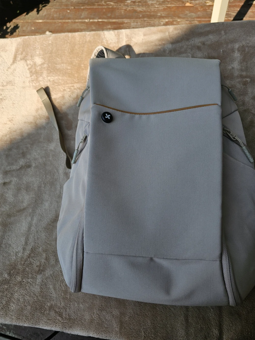 Mopak Light Beige Men's Backpack - Minimalist Carry